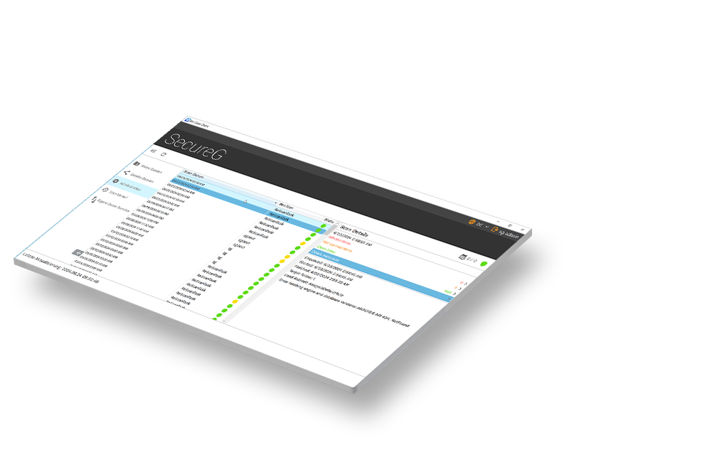 SecureG Benutzeroberfläche für Kiosk-Terminals, Desktop Apps und Web Apps